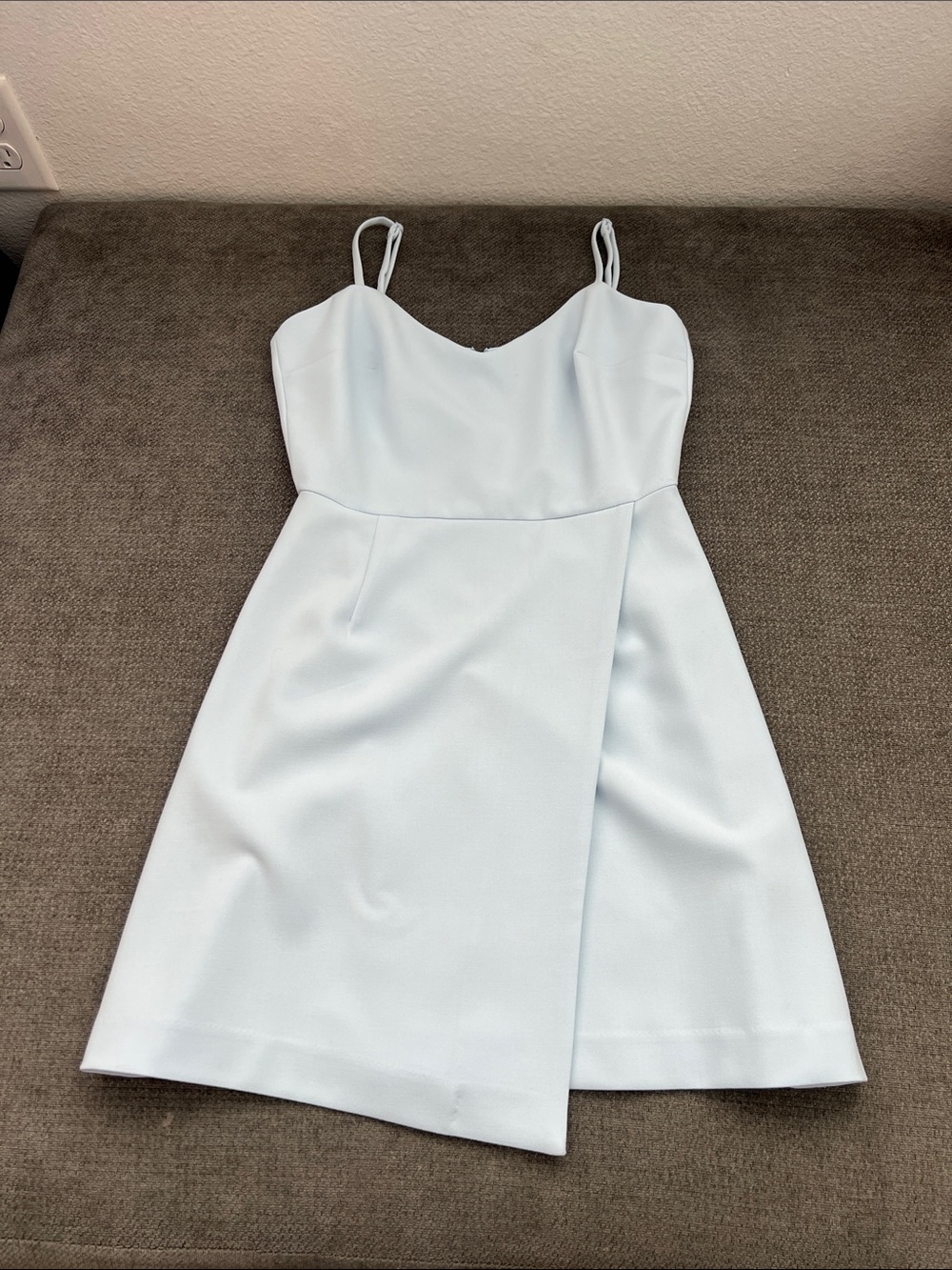 French Connection Pale Blue Spaghetti Strap Mini Dress